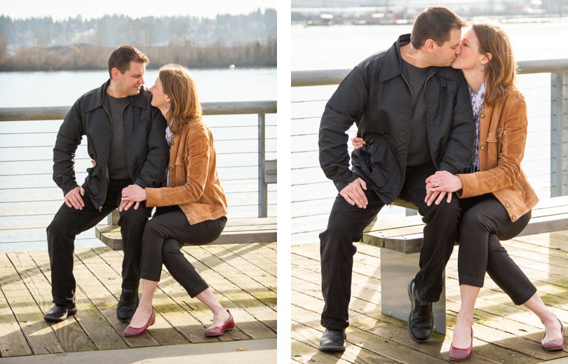 heidi and darcy engagement at the New Westminster Quay